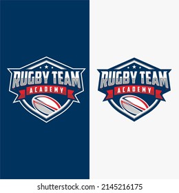 Sports logo badge American Rugby