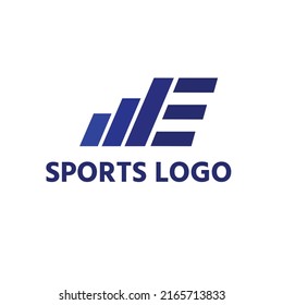 Logo deportivo, logotipo deportivo E