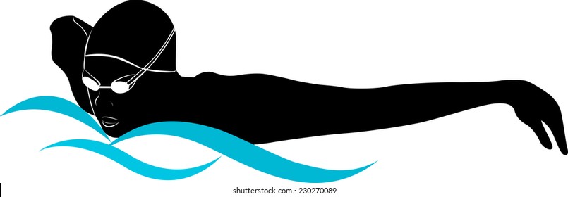 sports logo swimming