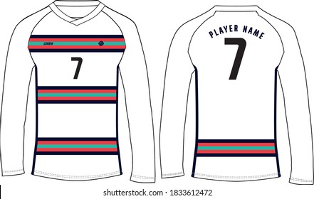 Download Long Sleeve Jersey Template High Res Stock Images Shutterstock