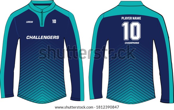 Sports Long Sleeve Tshirt Jersey Design Stock Vector (Royalty Free ...