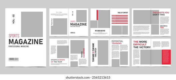 Sports Magazine Template, Sports Events