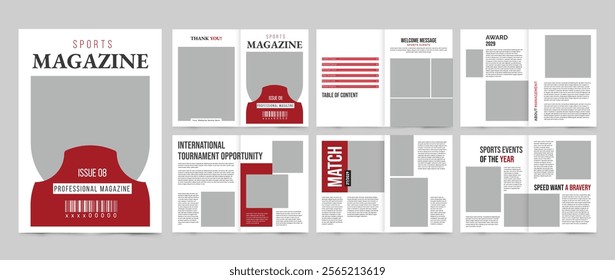 Sports Magazine Template, Sports Events