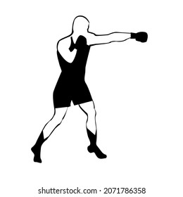 Sports. Martial arts. Vector graphics