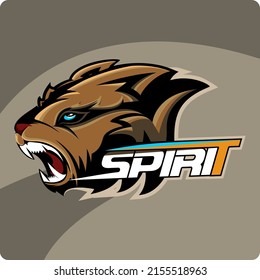 sports mascot logo design bear vector  for geme, squad, club, print on t shirts