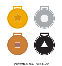 Sports Medal Template Vector