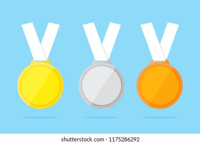 Sports medal for the top three winners.