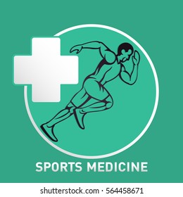 SPORTS MEDICINE Logo Icon Vector Design