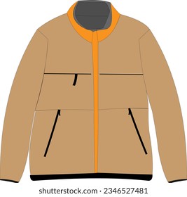 sports men's sweatshirt fleece sweatshirt on the lock with pockets