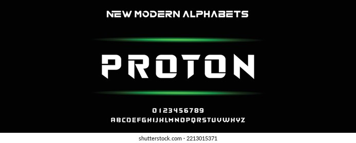 Sports minimal tech font letter set. Luxury vector typeface for company. Modern gaming fonts logo design.