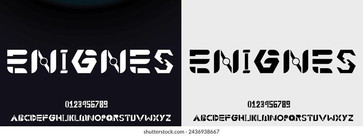 Sports minimal tech font letter set. Luxury vector typeface for company. Modern gaming fonts logo design.