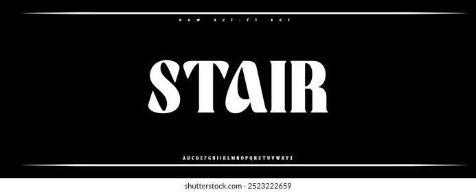 Sports minimal tech font letter set. Luxury vector typeface for company.