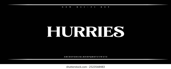Sports minimal tech font letter set. Luxury vector typeface for company.