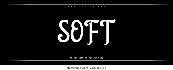Sports minimal tech font letter set. Luxury vector typeface for company.