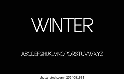 Sports minimal tech font letter set. Luxury vector typeface for company.