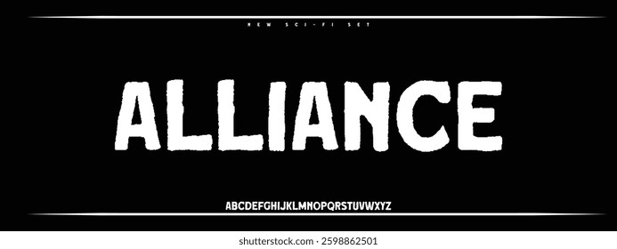 Sports minimal tech font letter set. Luxury vector typeface for company.