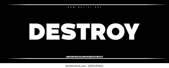 Sports minimal tech font letter set. Luxury vector typeface for company.