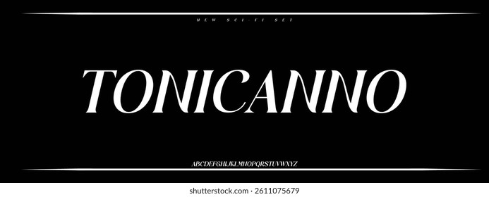 Sports minimal tech font letter set. Luxury vector typeface for company.