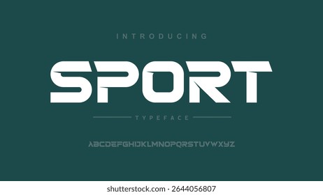 Sports modern tech font typography. Abstract vector typeface for a company. Creative  gaming fonts for logo design. 
