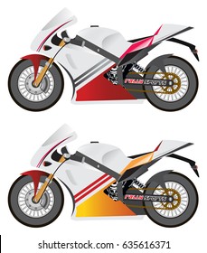 Sports Motorcycle illustration vector design isolated
