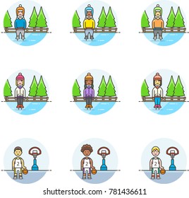 Sports- Multicolor Icon Set