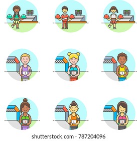 Sports- Multicolor Icon Set