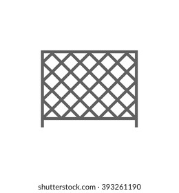 Sports nets line icon.