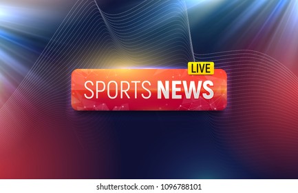 Breaking News Broadcast Concept Purple Color Stock Vector (Royalty Free ...