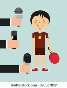 sports news design, vector illustration eps10 graphic 