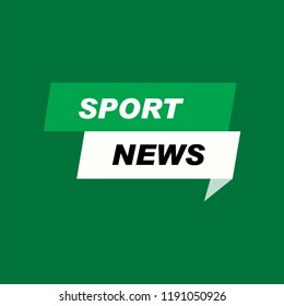 Sports news vector. Sport news icon vector symbol. Linear style sign for mobile concept and web design. Sport news banner symbol illustration. Pixel vector graphics - Vector.