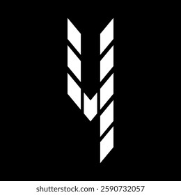 Sports number 4 arrow style. Suitable for T-shirts, motorsports, sport cars, motocross, bicycles, gamers, basketball, sports, baseball, rugby, construction, etc. Shape with Building Arrow Style.