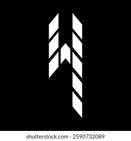 Sports number Four arrow style. Suitable for T-shirts, motorsports, sport cars, motocross, bicycles, gamers, basketball, sports, baseball, rugby, construction, etc. Shape with Building Arrow Style.