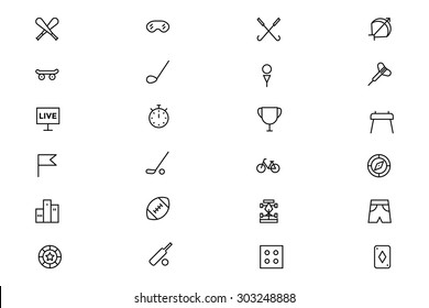 Sports Outline Vector Icons 2 