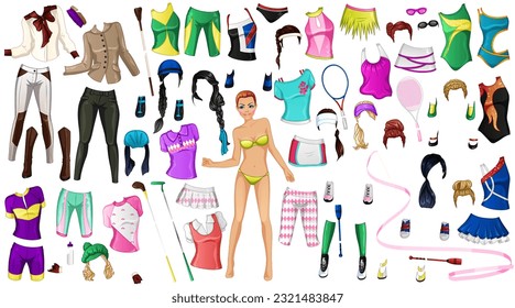 Sports Paper Doll and