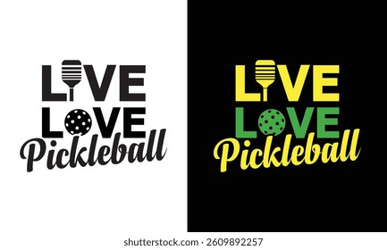 Sports Pickleball Tshirt Design Typography. Use for Shirts, mugs, stickers, etc.