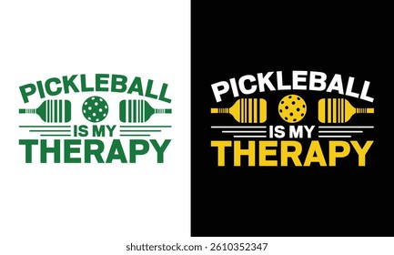 Sports Pickleball Typography Tshirt Design. Use for Shirt, mugs, stickers, etc.