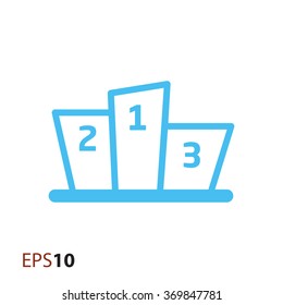 Sports podium icon for web