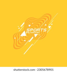 Sports poster. Abstract background with dynamic shapes. Vector template
