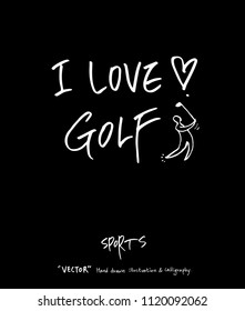 Sports poster illustration - hand drawn in vector / sport background