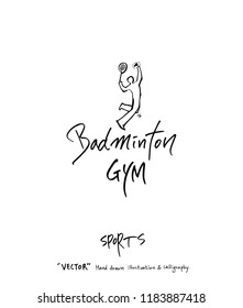 Sports poster illustration - hand drawn in vector / sport background