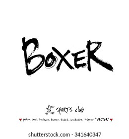 Sports poster illustration - hand drawn in vector / sport background