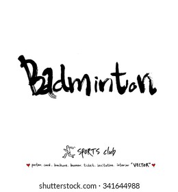 Sports poster illustration - hand drawn in vector / sport background