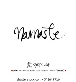Sports poster illustration - hand drawn in vector / sport background