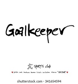 Sports poster illustration - hand drawn in vector / sport background