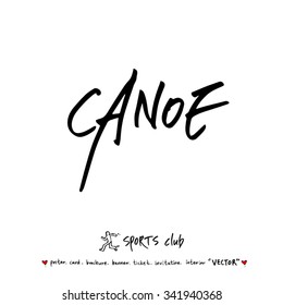 Sports poster illustration - hand drawn in vector / sport background