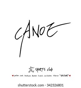 Sports poster illustration - hand drawn in vector / sport background