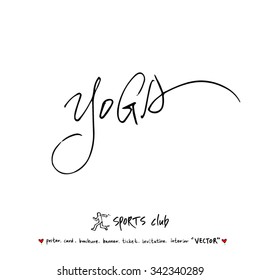 Sports poster illustration - hand drawn in vector / sport background