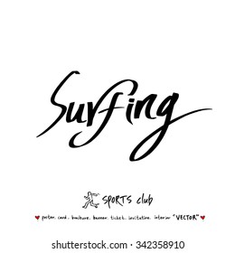 Sports poster illustration - hand drawn in vector / sport background