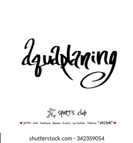 Sports poster illustration - hand drawn in vector / sport background