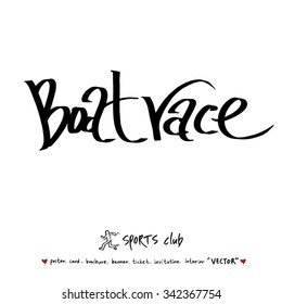 Sports poster illustration - hand drawn in vector / sport background
